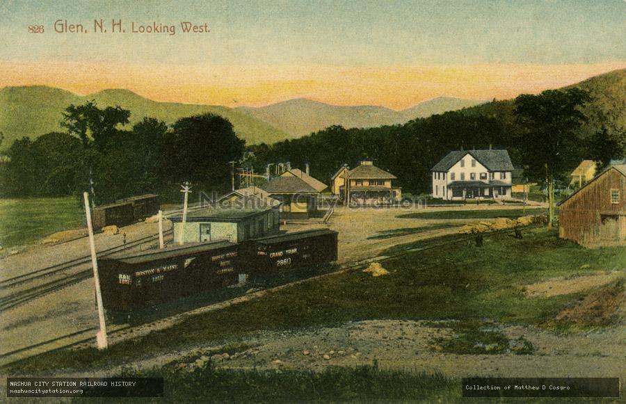 Postcard: Glen, New Hampshire Looking West